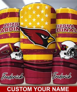 Arizona Cardinals Custom Name Tumbler for Arizona Cardinals Fans