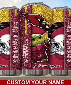 Arizona Cardinals Custom Name Tumbler for Fans