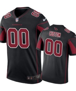 Arizona Cardinals # Custom Nike Color Rush Black Jersey