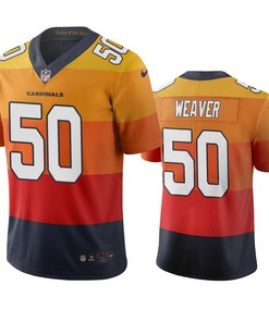 Arizona Cardinals Evan Weaver Sunset Orange City Edition Vapor Limited Jersey