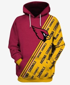 Arizona Cardinals Football Many Logo for Fans 3D Hoodie All Over Print