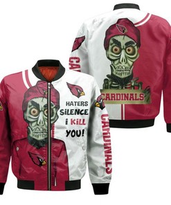 Arizona Cardinals Haters I Kill You 3D Bomber Jacket Model 354
