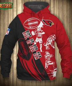 Arizona Cardinals Hoodie 3D Design Cartoon Player Cute Hoodie