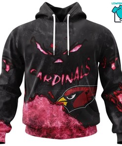 Arizona Cardinals Hoodie 3D Devil Eyes Gift for Fans