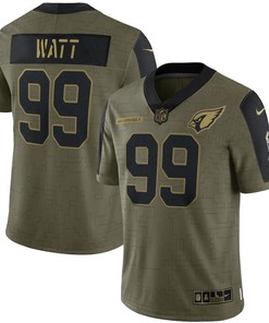 Arizona Cardinals J.j. Watt 99 Nfl Olive 2021 Salute To Service Player Men Jersey For Cardinals Fans