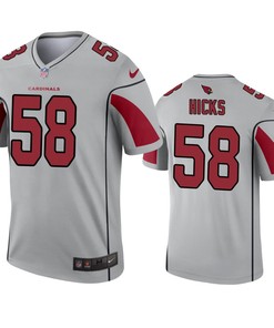 Arizona Cardinals Jordan Hicks Silver Inverted Legend Jersey