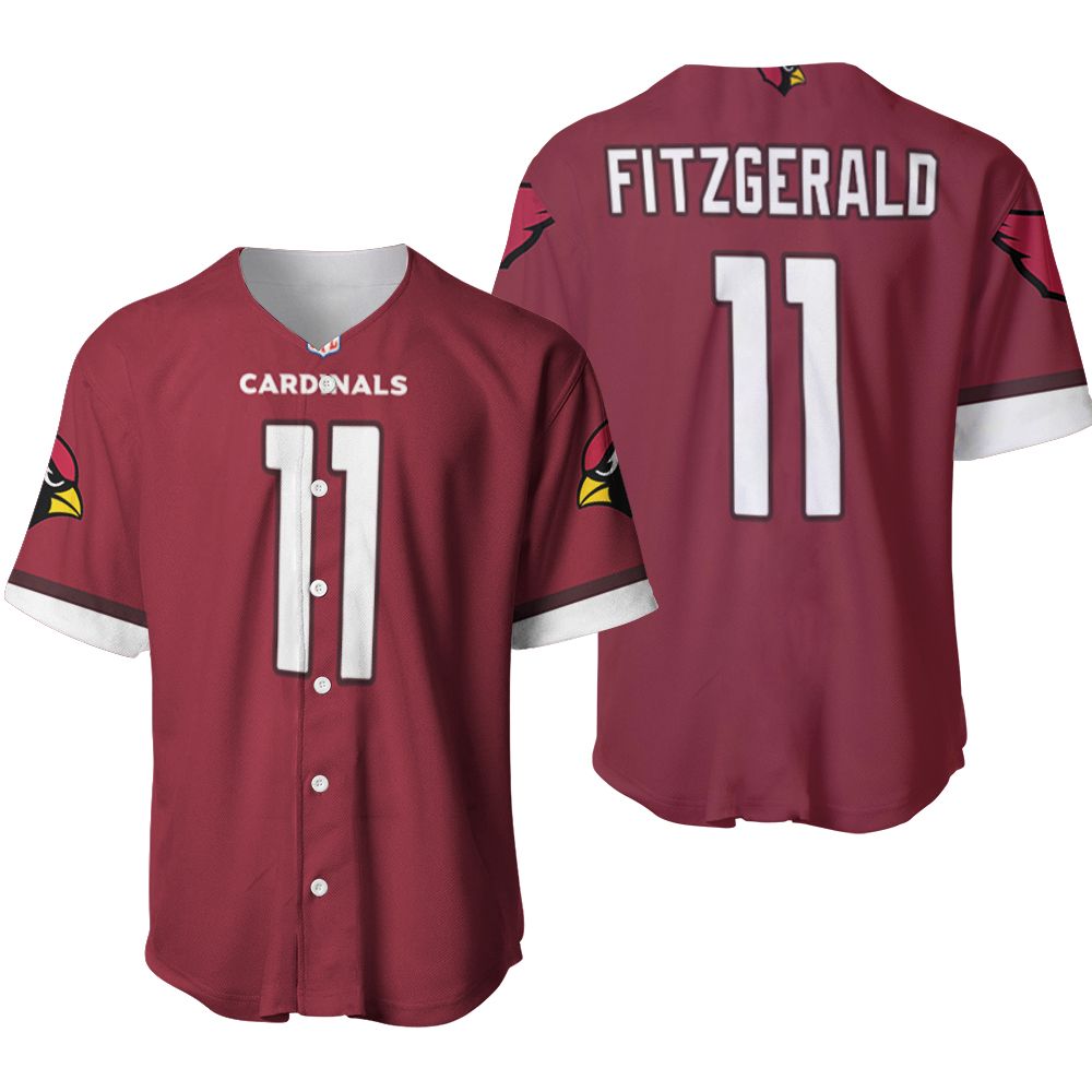 Arizona Cardinals Larry Fitzgerald #11 Nfl American Football Youth 2019 Draft First Round Pick Game 3d Desiged Allover Gift For Arizona Fans Baseball Jersey