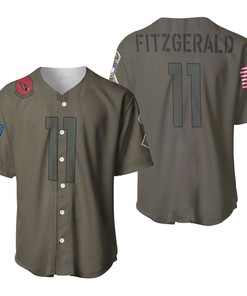 Arizona Cardinals Larry Fitzgerald Jr #11 Great Player Nfl Camo 2019 Salute To Service 3d Designed Allover Gift For Arizona Fans Baseball Jersey