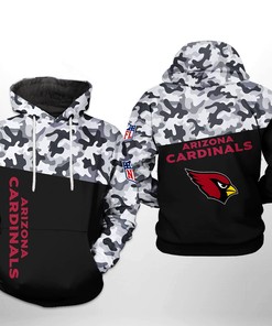 Arizona Cardinals NFL Camo Veteran Team 3D Printed Hoodie/Zipper Hoodie