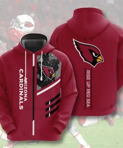 Arizona Cardinals NFL Logo 3D Hoodie American Football 3D Hoodie