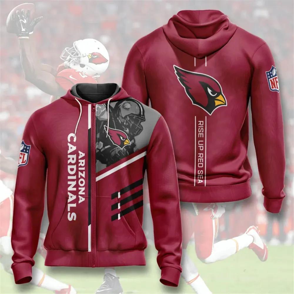 Arizona Cardinals NFL Logo 3D Hoodie American Football 3D Hoodie