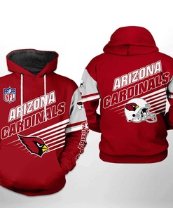 Arizona Cardinals Rise Up Red Sea NFL Logo 3D All Over Print Zip Up Hoodie Show Your Support