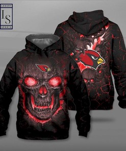 Arizona Cardinals Skull Nightmare Hoodie 3D