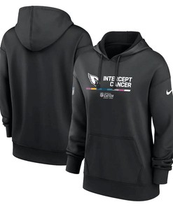 Arizona Cardinals Women's 2022 NFL Crucial Catch Therma Performance Pullover Hoodie - Black