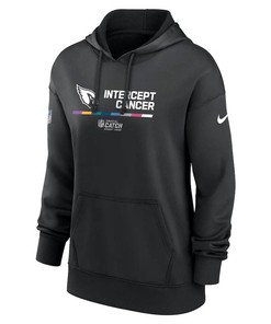 Arizona Cardinals Women's 2022 NFL Crucial Catch Therma Performance Pullover Hoodie - Black