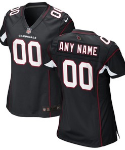 Arizona Cardinals Womens Alternate Custom Game Jersey Black Custom Jerseys Nfl