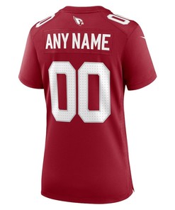 Arizona Cardinals Women's Custom Game Jersey - Cardinal