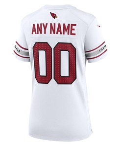 Arizona Cardinals Women's Custom Game Jersey - White