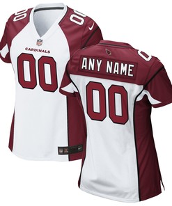 Arizona Cardinals Womens Custom Game Jersey White Custom Jerseys Nfl