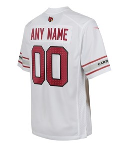 Arizona Cardinals Youth Custom Game Jersey - White