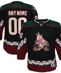 Arizona Coyotes 2021/22 Home Premier Custom Jersey - Black Custom Jerseys Nhl