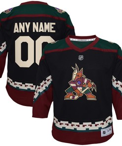 Arizona Coyotes 2021/22 Home Replica Custom Jersey - Black Custom Jerseys Nhl