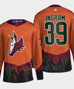 Arizona Coyotes 2022 Reverse Retro 2.0 Connor Ingram 39 Orange Primegreen Jersey Men's