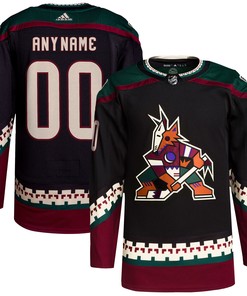 Arizona Coyotes Adidas Home Primegreen Authentic Pro Custom Jersey - Black Custom Jerseys Nhl