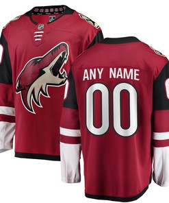 Arizona Coyotes Fanatics Branded Home Breakaway Custom Jersey - Red Custom Jerseys Nhl