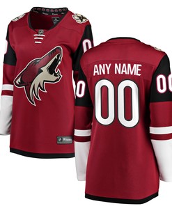 Arizona Coyotes Fanatics Branded Womens Home Breakaway Custom Jersey - Red Custom Jerseys Nhl