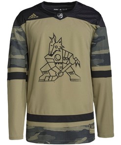 Arizona Coyotes Military Appreciation Team Practice Men Jersey - Camo