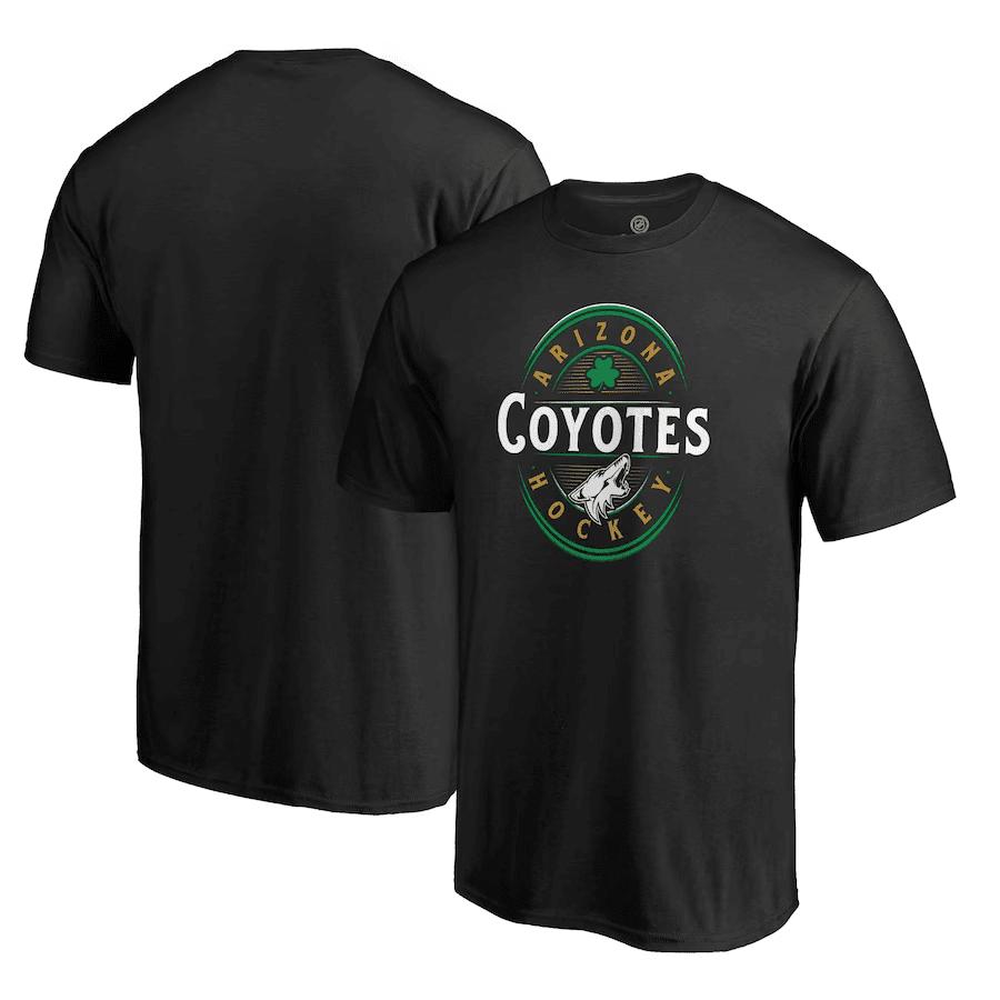 Arizona Coyotes St. Patrick's Day Forever Lucky T-Shirt - Black