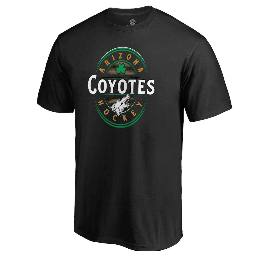 Arizona Coyotes St. Patrick's Day Forever Lucky T-Shirt - Black