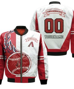 Arizona Diamondbacks 3D Personalized Bomber Jacket Model 376