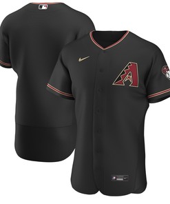 Arizona Diamondbacks Alternate Authentic Team Jersey Black Mlb Ver 1