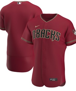 Arizona Diamondbacks Alternate Authentic Team Jersey Crimson Mlb Ver 1