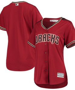 Arizona Diamondbacks Majestic Womens Alternate Official Team Jersey - Red Mlb