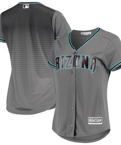 Arizona Diamondbacks Majestic Womens Road Official Team Jersey - Gray Mlb