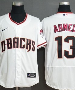Arizona Diamondbacks Nick Ahmed #13 2020 Mlb White Jersey