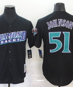 Arizona Diamondbacks Randy Johnson #51 2020 Mlb Black Jersey