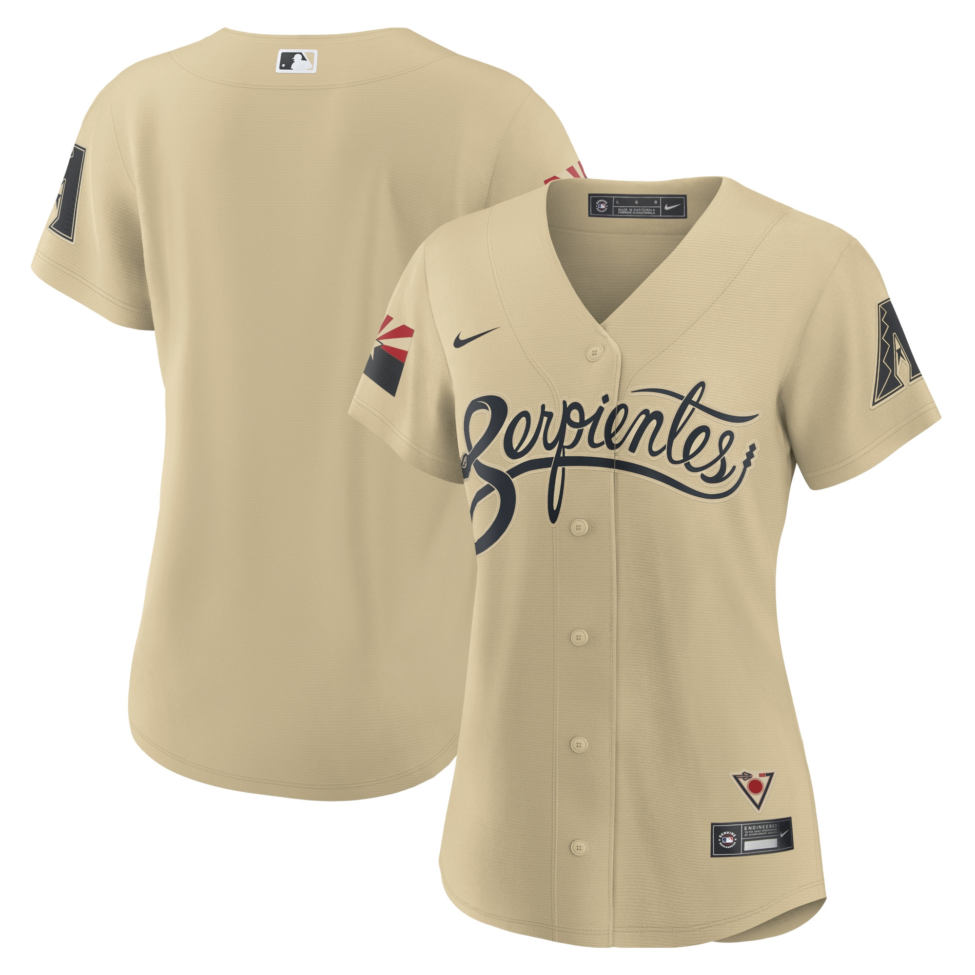 Arizona Diamondbacks Womens 2021 City Connect Replica Jersey - Gold Mlb