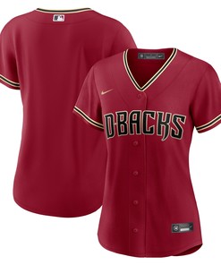 Arizona Diamondbacks Womens Alternate Replica Team Jersey Red Mlb