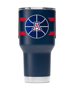 Arizona Navy Basketball Tumbler - Show Your Love for Arizona Basketball with this Navy Tumbler