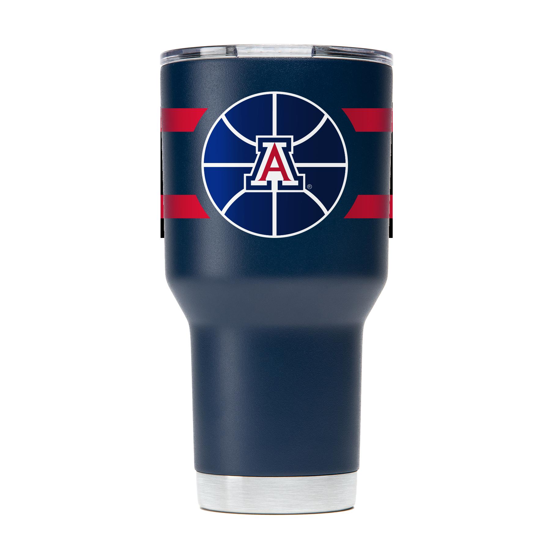 Arizona Navy Basketball Tumbler - Show Your Love for Arizona Basketball with this Navy Tumbler