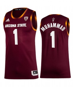 Arizona State Sun Devils 1 Luther Muhammad Maroon 2022-23 Jersey