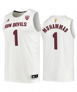 Arizona State Sun Devils 1 Luther Muhammad White 2022-23 Jersey