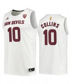 Arizona State Sun Devils 10 Frankie Collins White 2022-23 Jersey