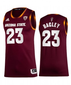 Arizona State Sun Devils 23 Marcus Bagley Maroon 2022-23 Jersey