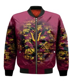 Arizona State Sun Devils Bomber Jacket Camouflage Vintage  - NCAA