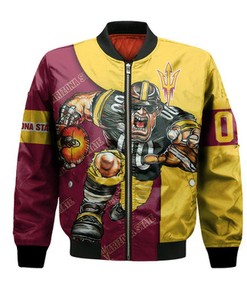 Arizona State Sun Devils Bomber Jacket Football Go On - NCAA